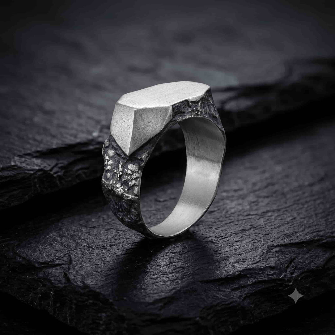 Cosmic Meteorite Signet Ring