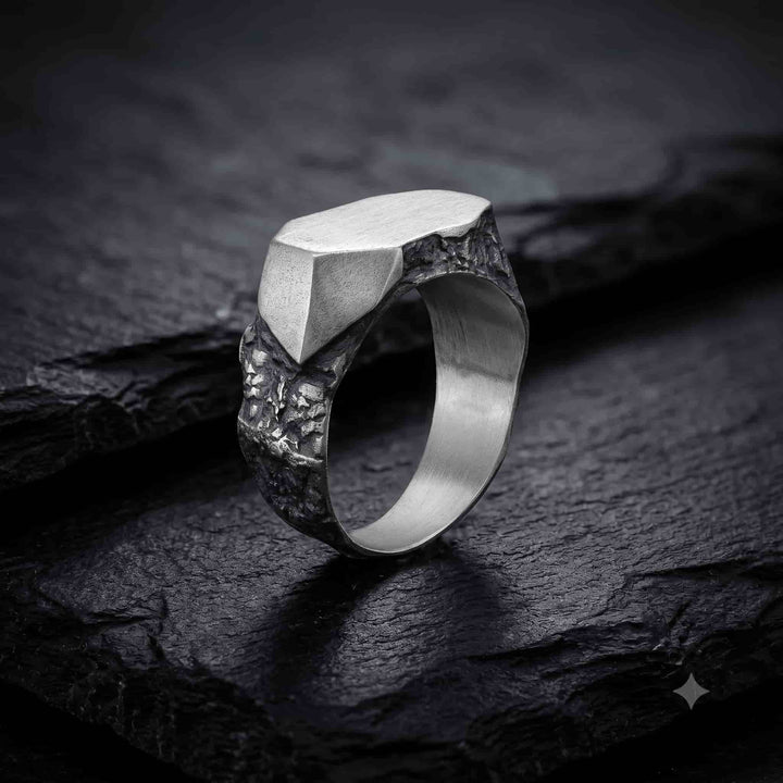 Cosmic Meteorite Signet Ring