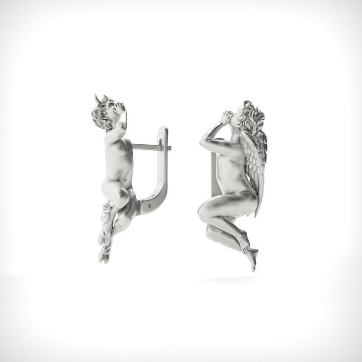 Angel and Devil Whispering Earrings