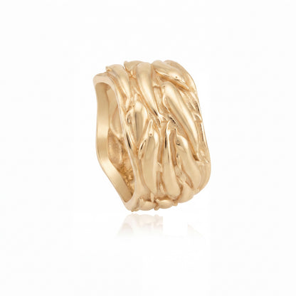 Dolphin Wave Band Ring