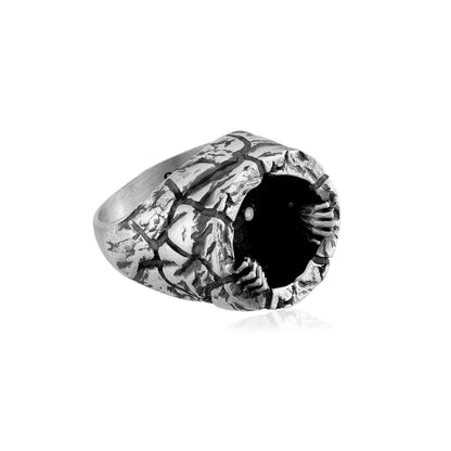 Hands of the Damned White Stone Ring