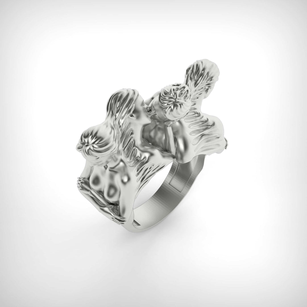 Kiss and Silence Ring