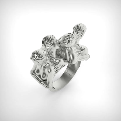 Kiss and Silence Ring