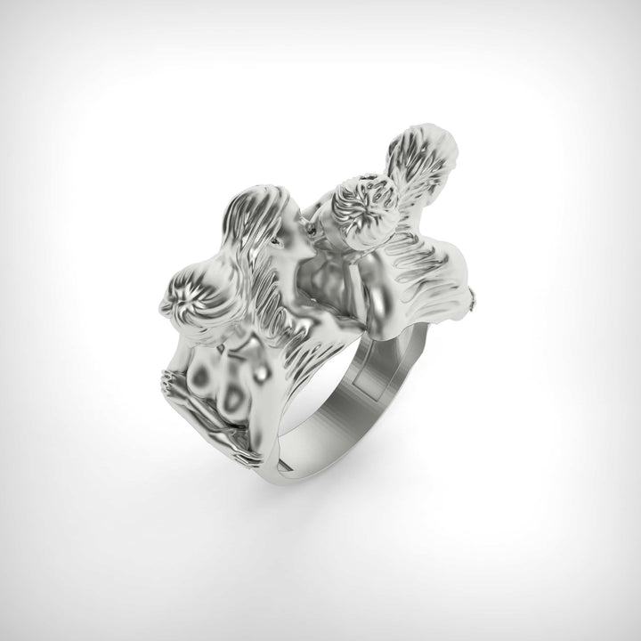 Kiss and Silence Ring