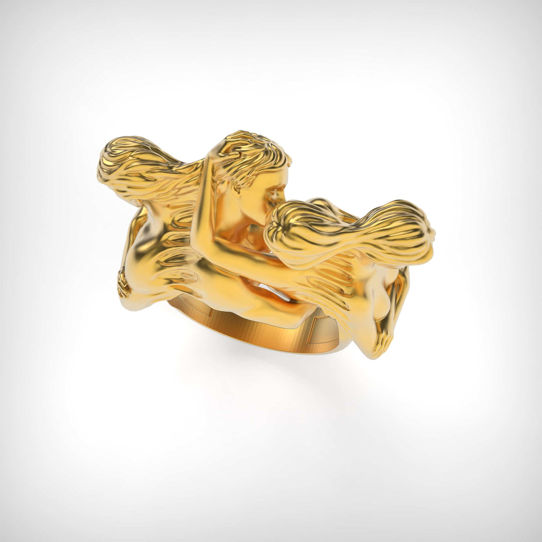 Kiss and Silence Ring