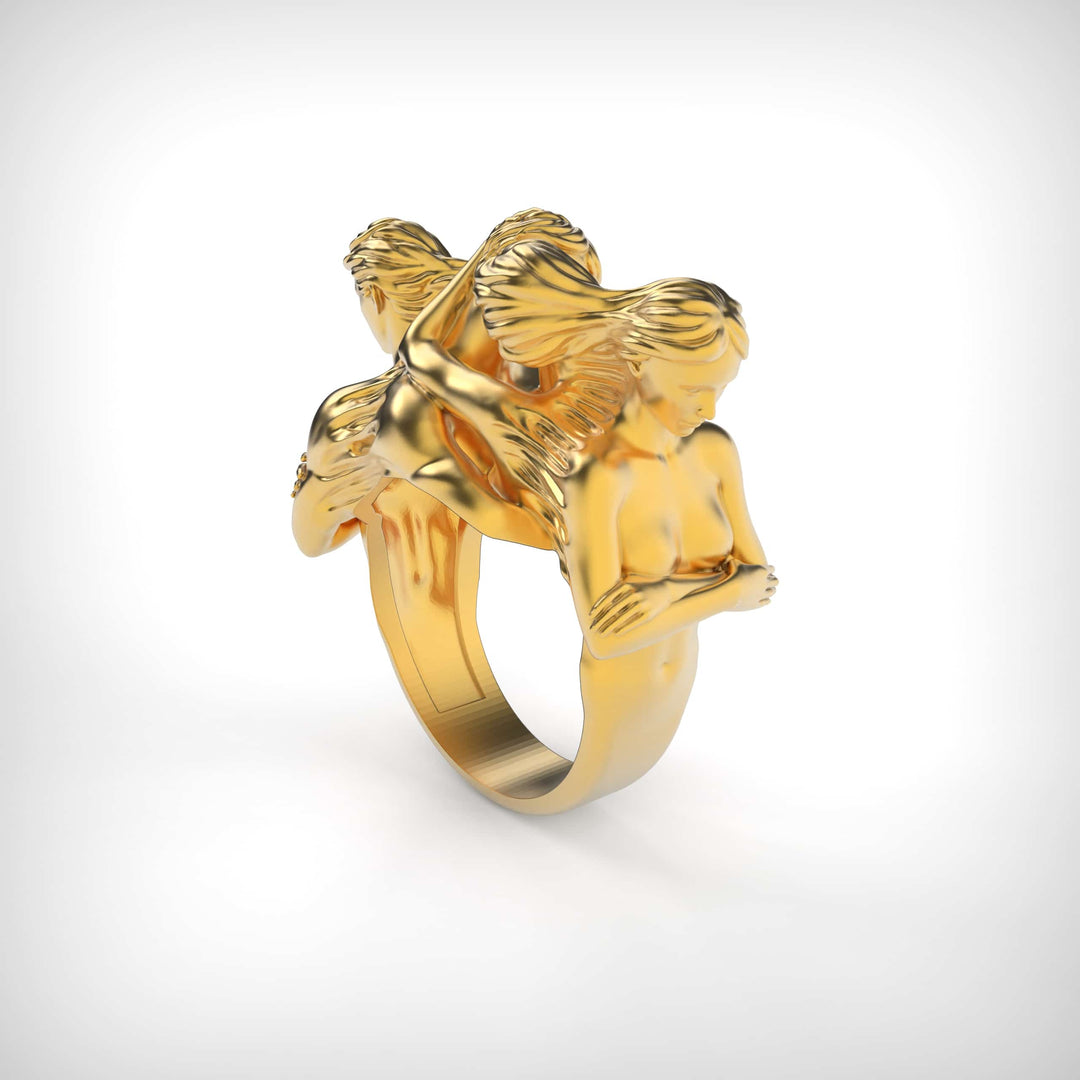 Kiss and Silence Ring