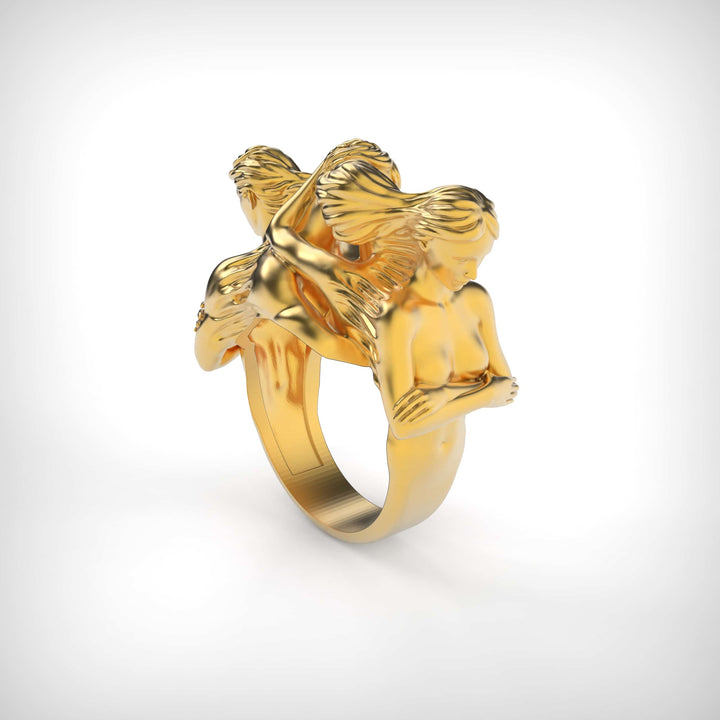 Kiss and Silence Ring