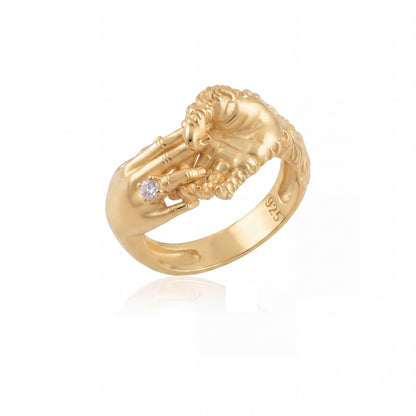Beauty the Beast Hand Ring