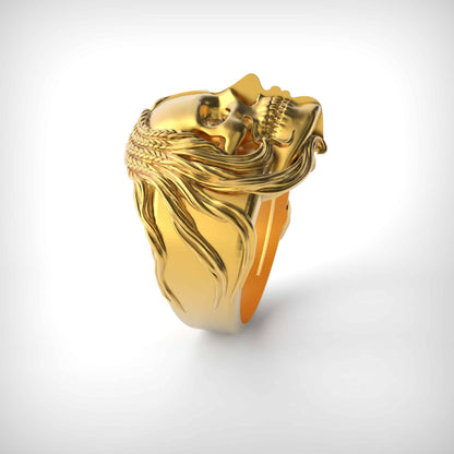 Life and Death Mask Ring