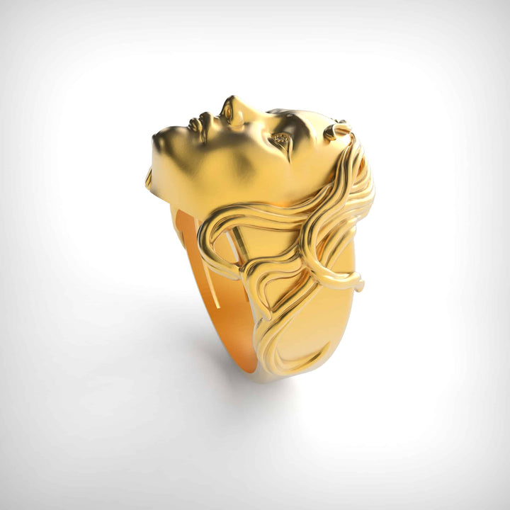 Life and Death Mask Ring