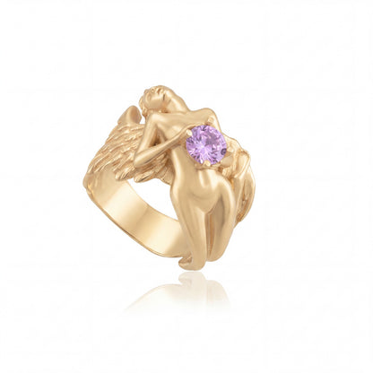 Fallen Angel Purple Stone Ring