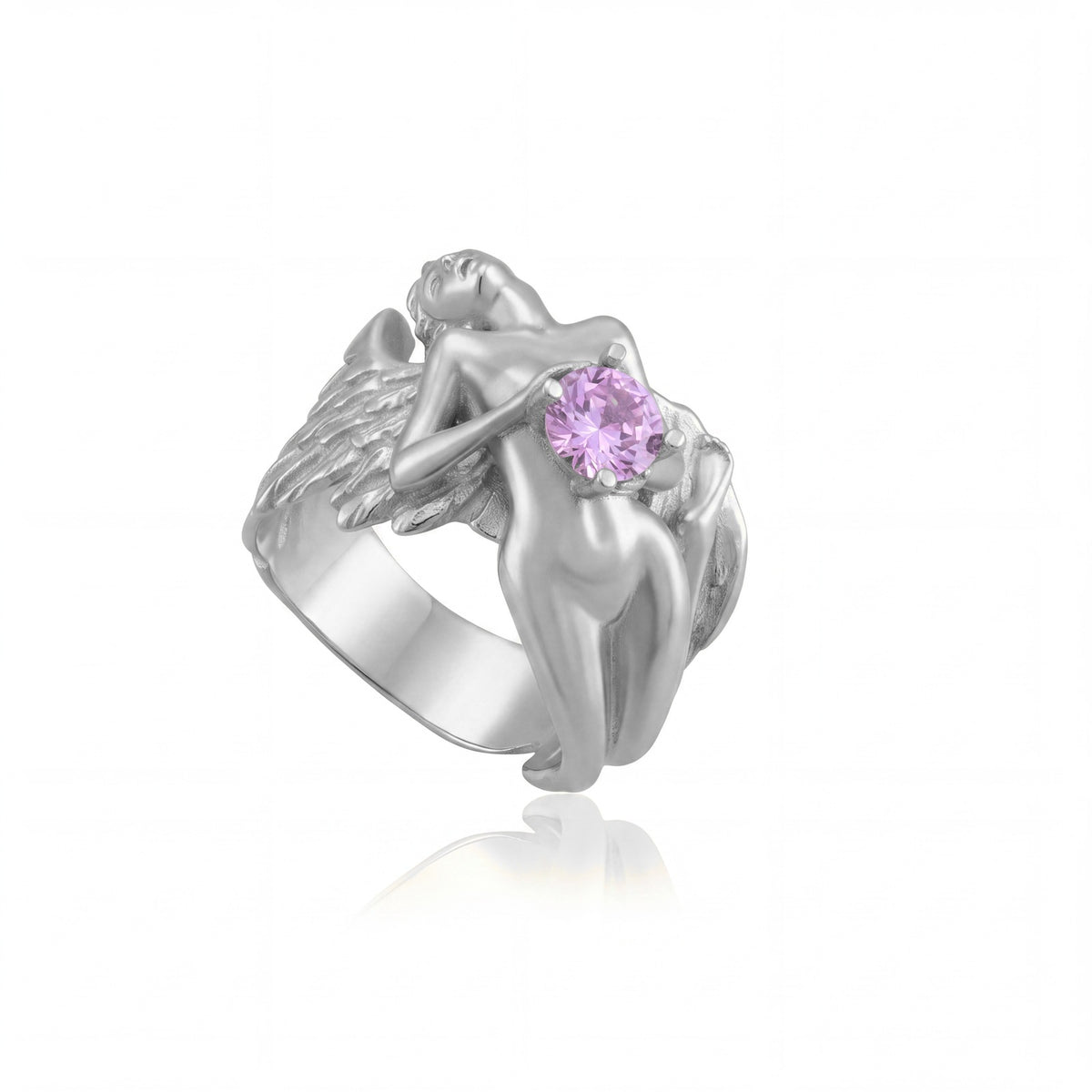 Fallen Angel Purple Stone Ring