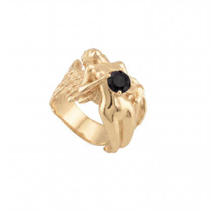 Fallen Angel Onyx Stone Ring