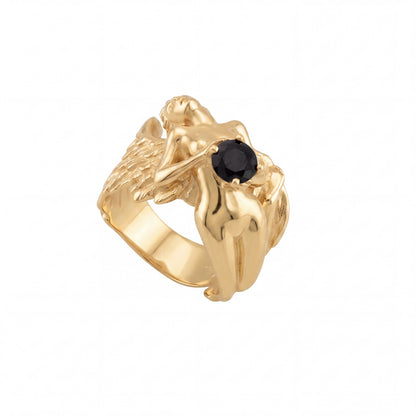 Fallen Angel Onyx Stone Ring