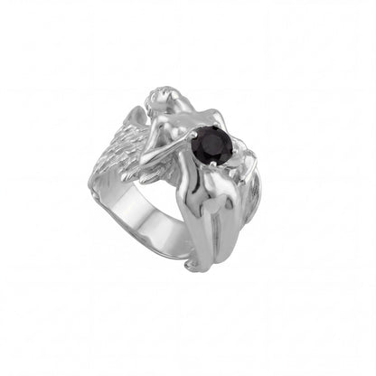 Fallen Angel Onyx Stone Ring