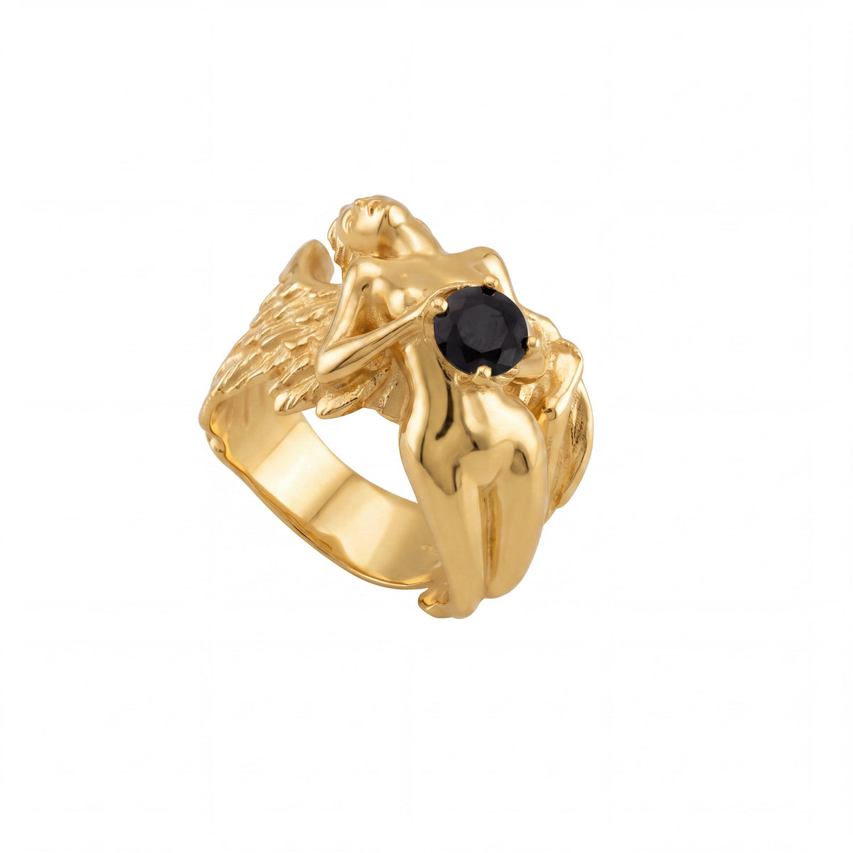 Fallen Angel Onyx Stone Ring