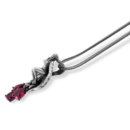 Scarlet Drop Angel Pendant