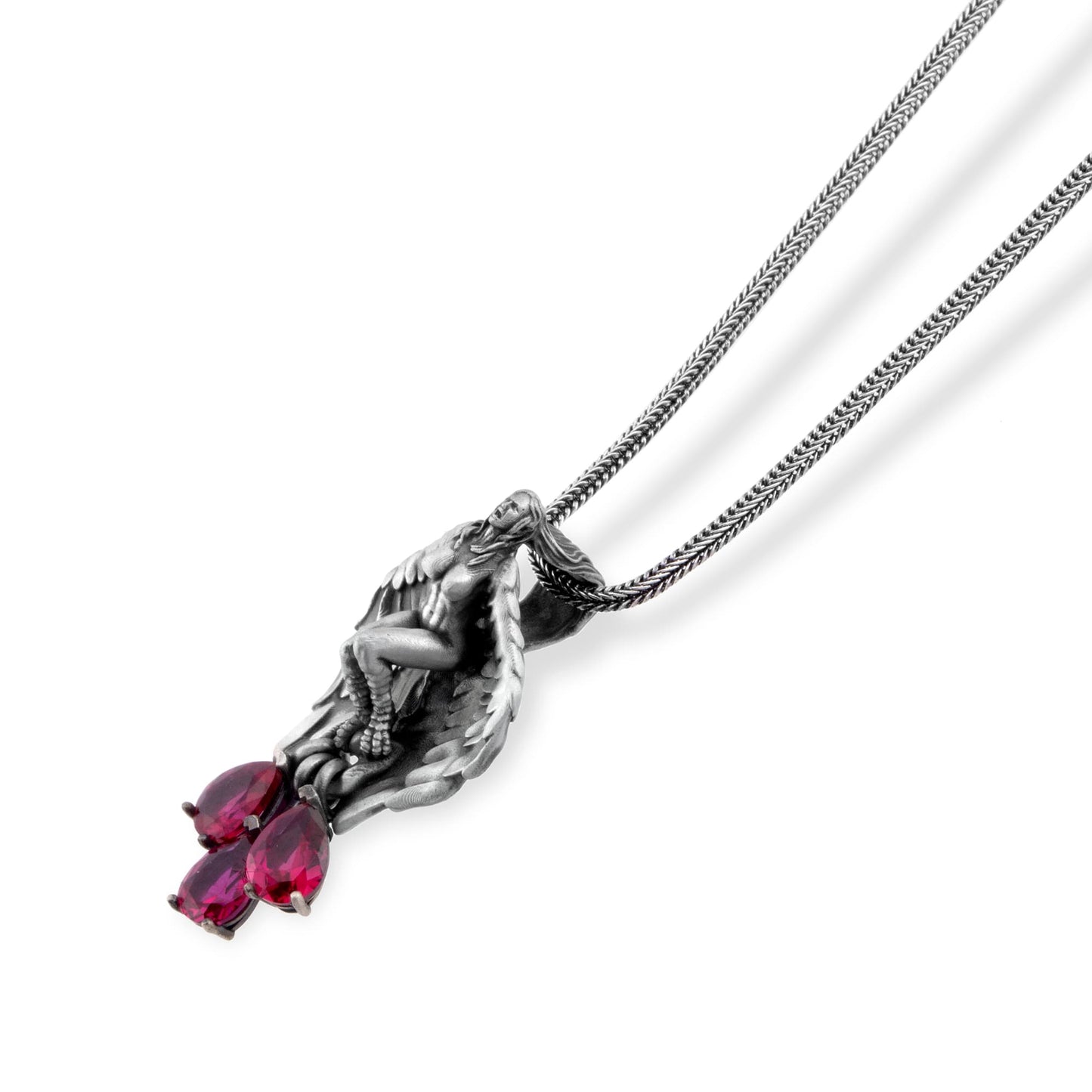 Scarlet Drop Angel Pendant