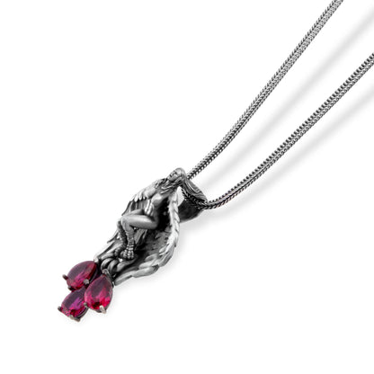 Scarlet Drop Angel Pendant
