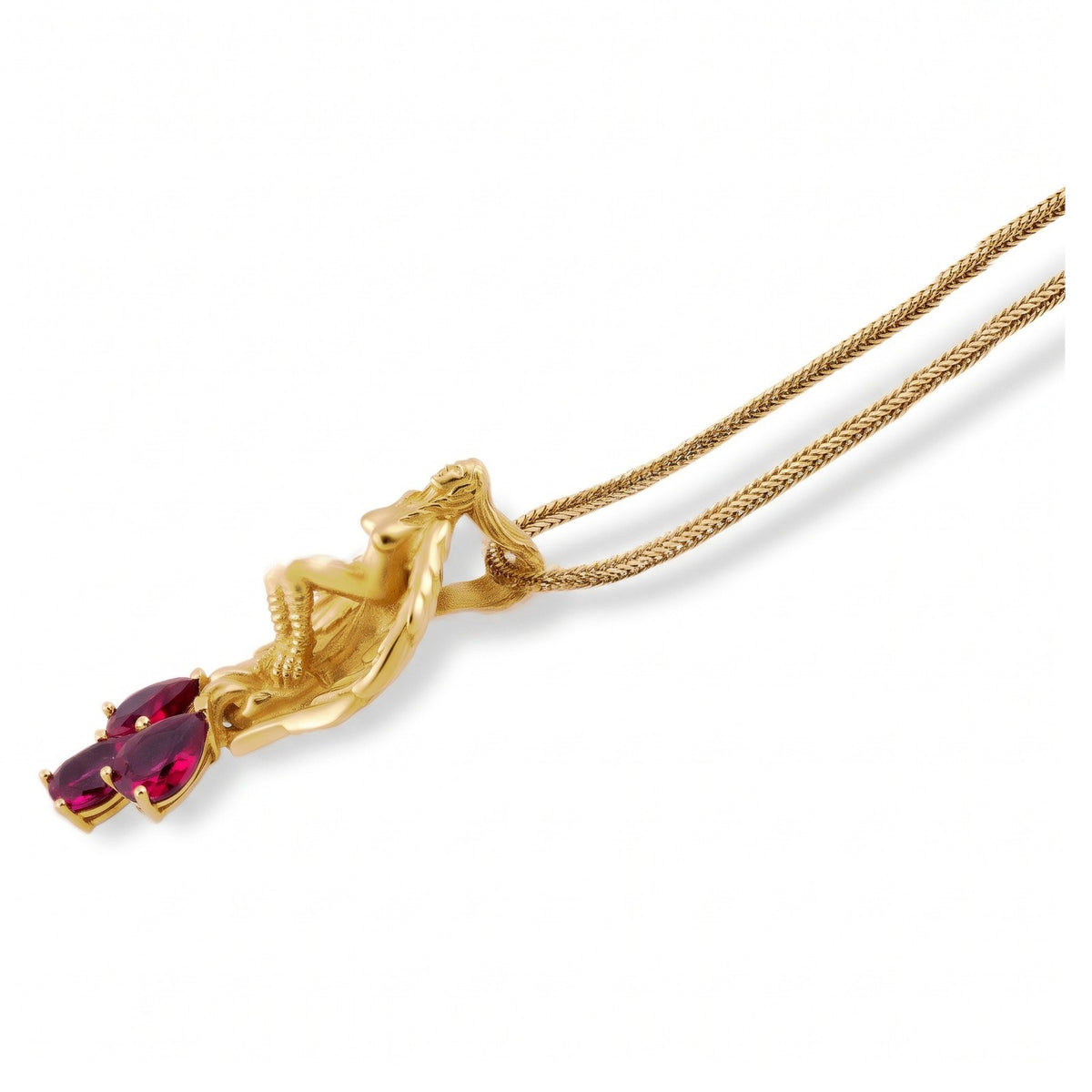 Scarlet Drop Angel Pendant
