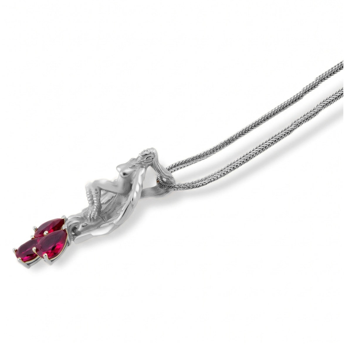 Scarlet Drop Angel Pendant
