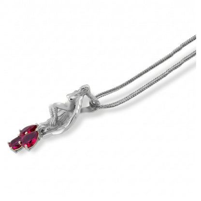 Scarlet Drop Angel Pendant