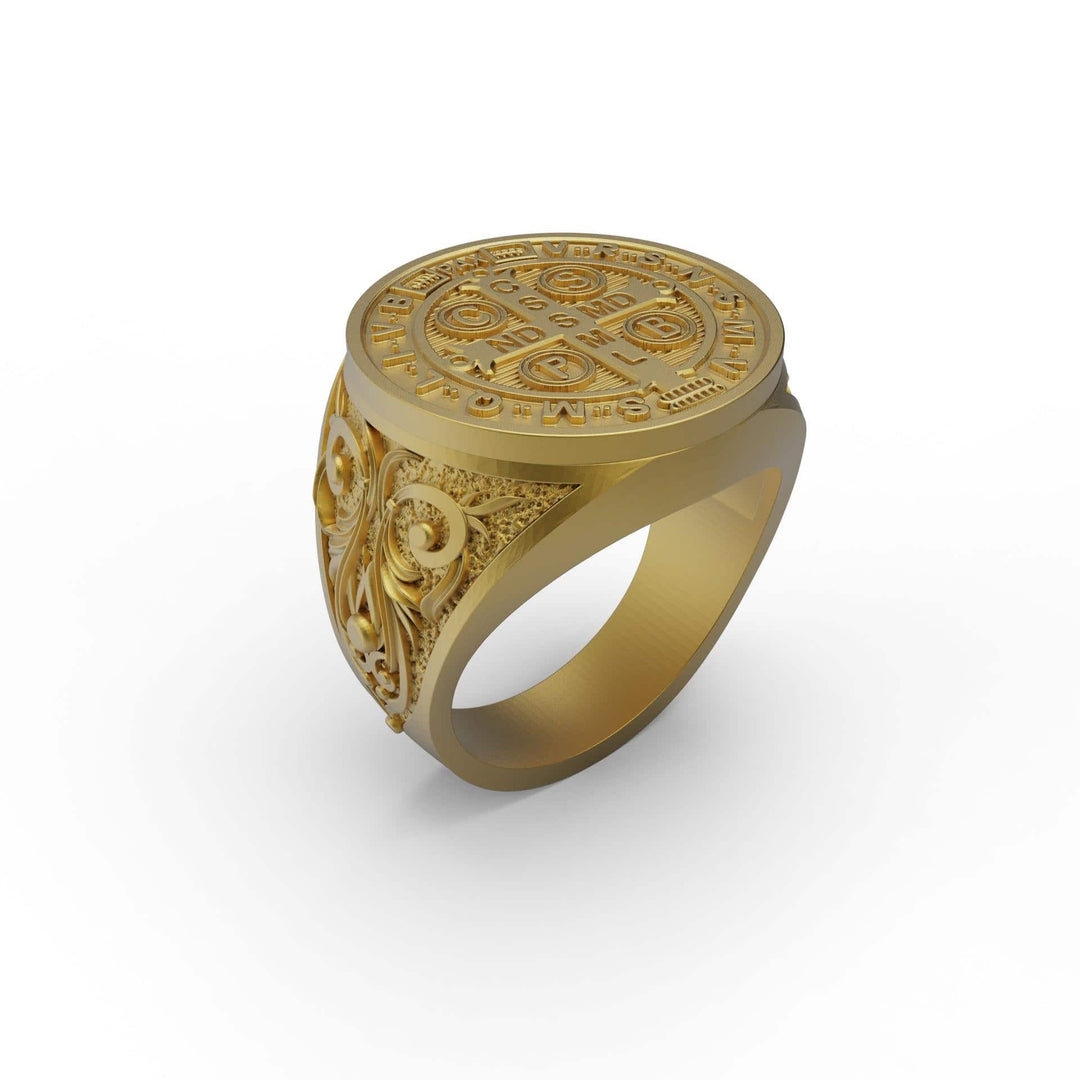 Saint Benedict Medal Cross Ring
