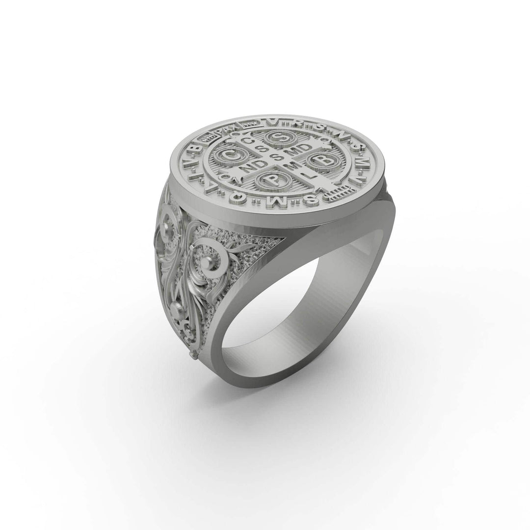Saint Benedict Medal Cross Ring