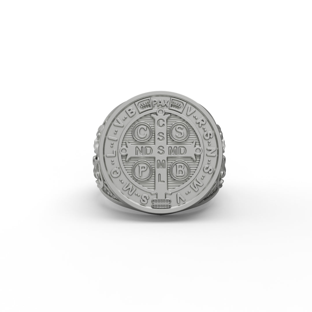 Saint Benedict Medal Signet Ring