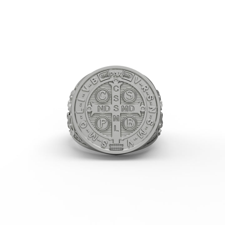 Saint Benedict Medal Signet Ring