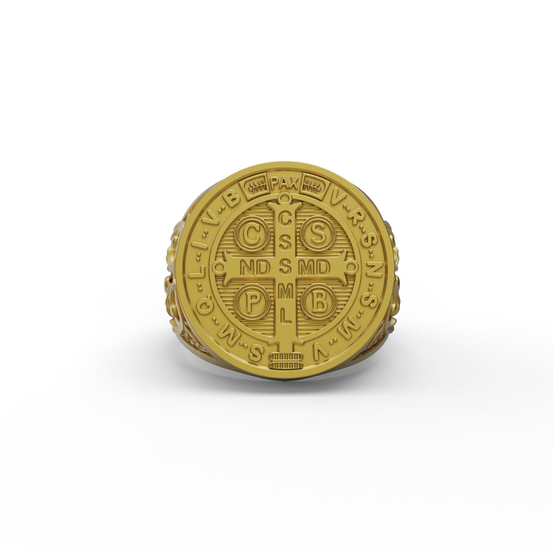 Saint Benedict Medal Signet Ring