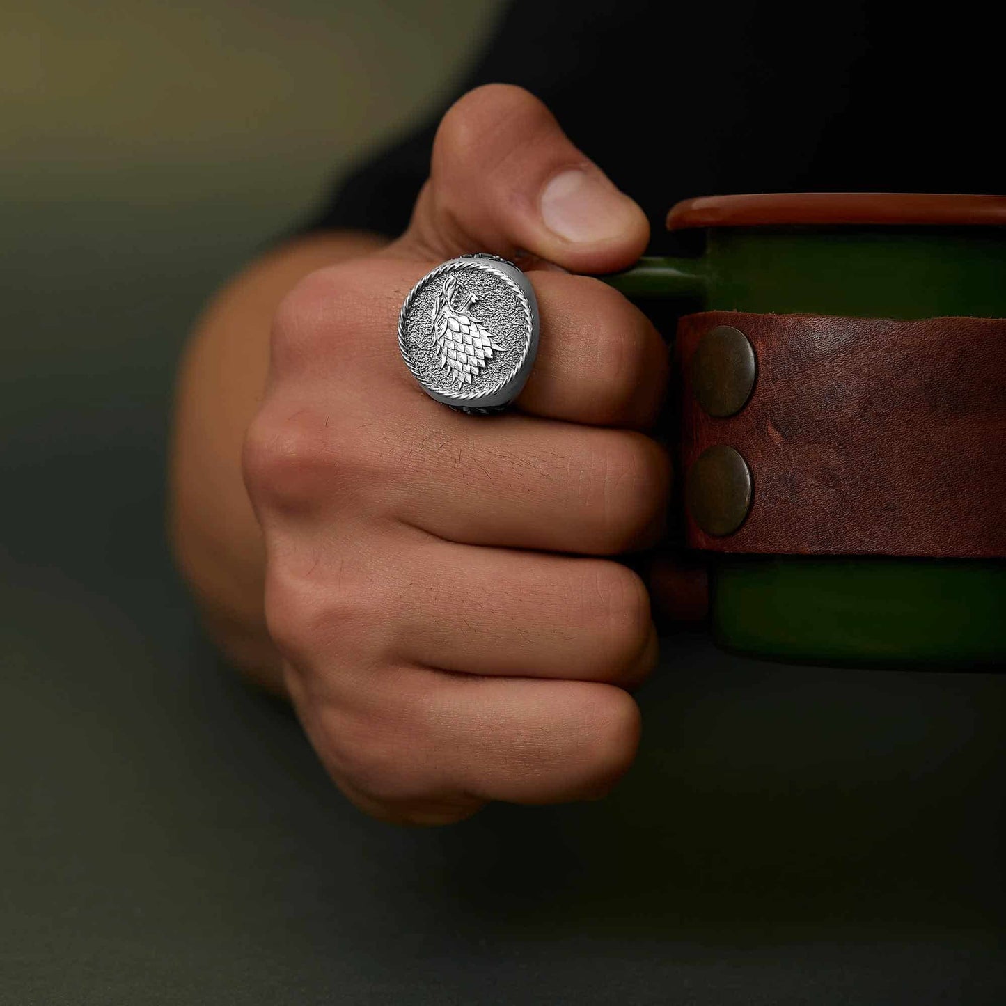 Game Of Thrones Stark Wolf Claw Ring
