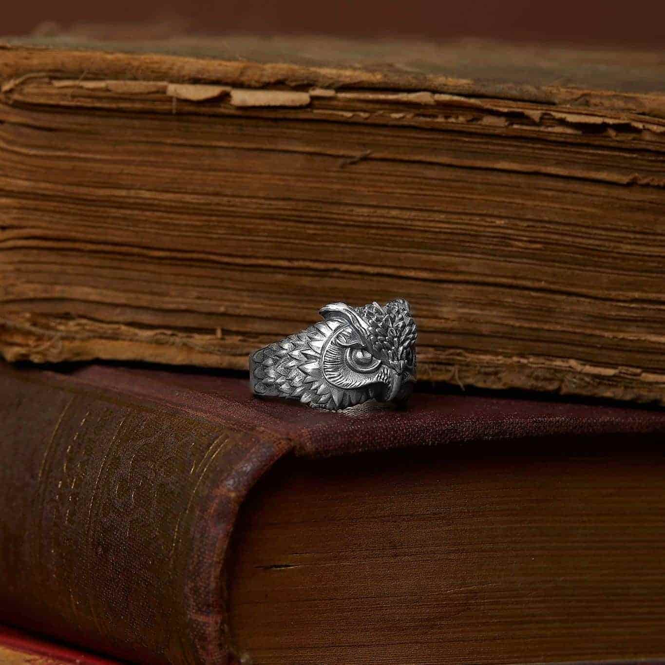 Owl Head Ring