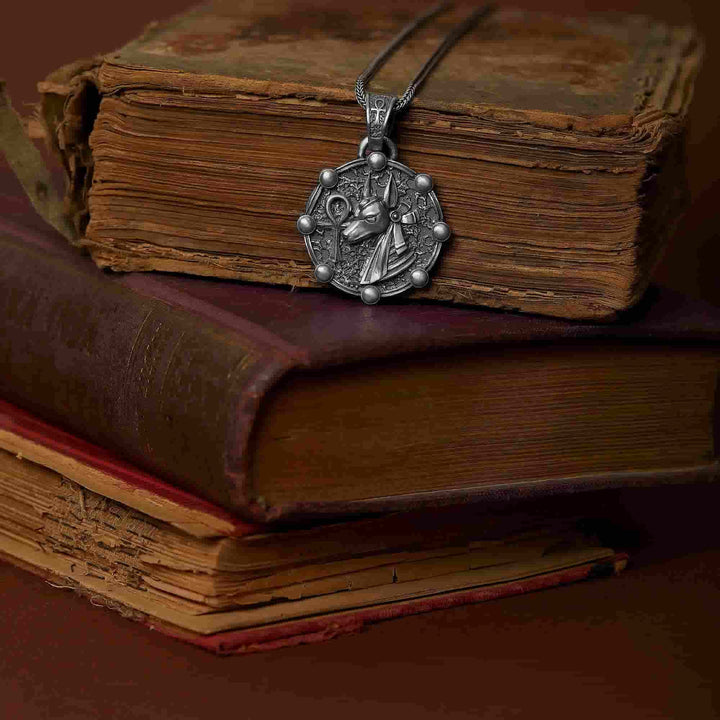 Anubis And Ankh Necklace