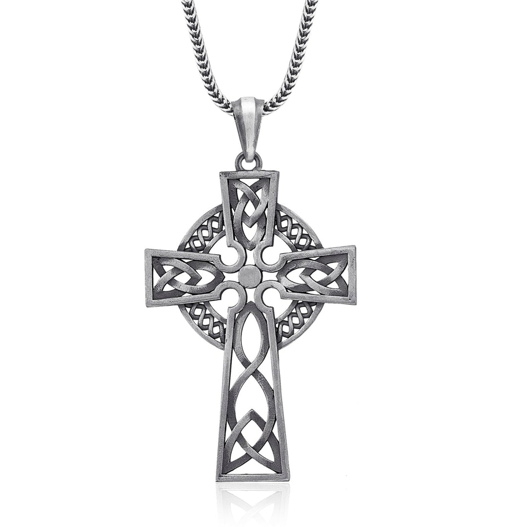 sterling silver Products Celtic Cross Necklace, eternal, the interconnected realms, and the perpetual rhythm of life