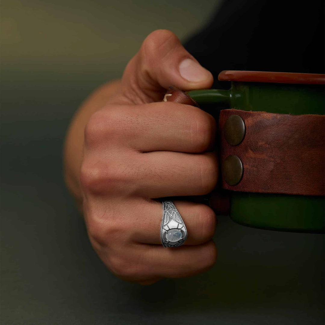 Moonstone Men Ring