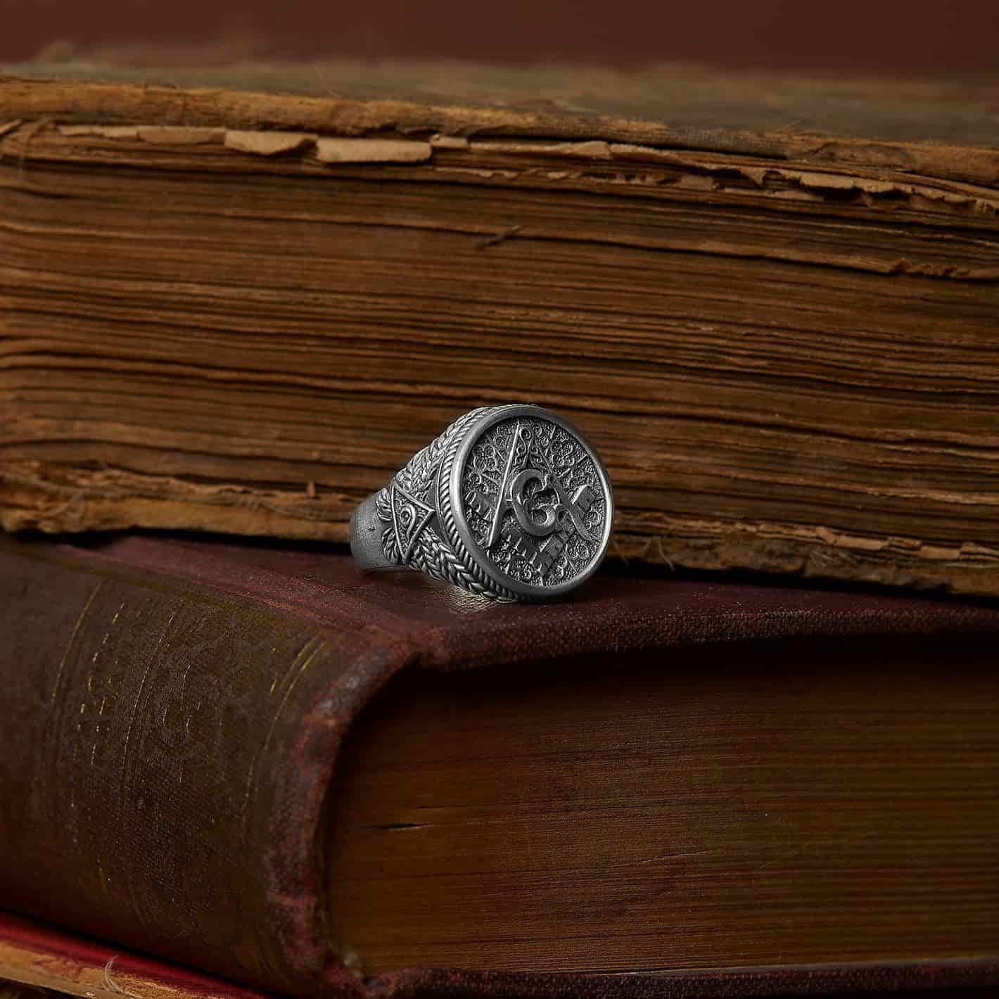 Master Mason Symbol Ring