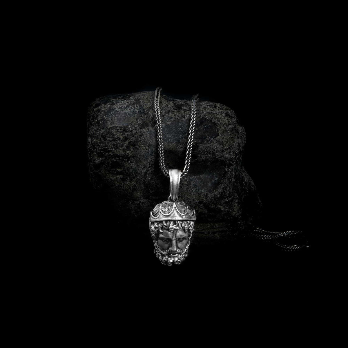 Poseidon Head Necklace