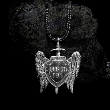 Saint Michael Shield Necklace