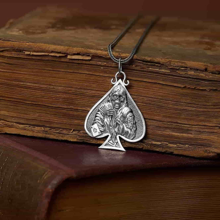 Spade Skull Necklace