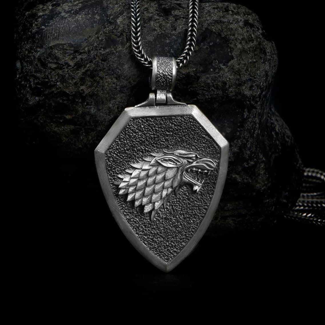 Stark Wolf Necklace