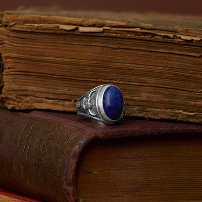 Taurus Bull Lapis Gemstone Ring