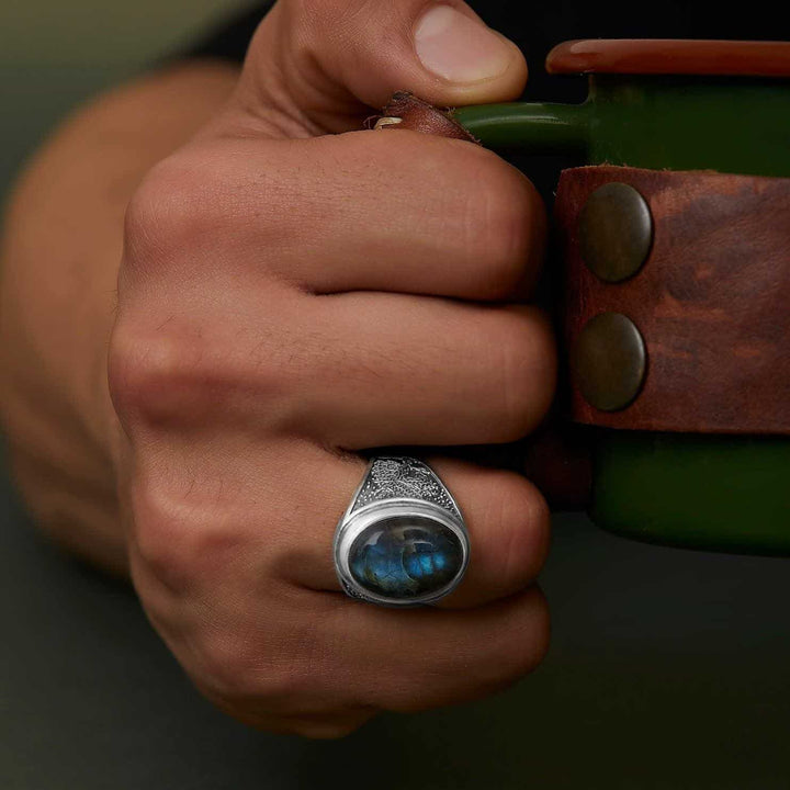 Tree Of Life Labradorite Ring