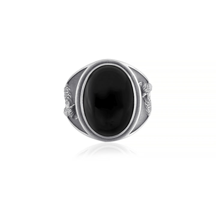 Horse Onyx Ring top view