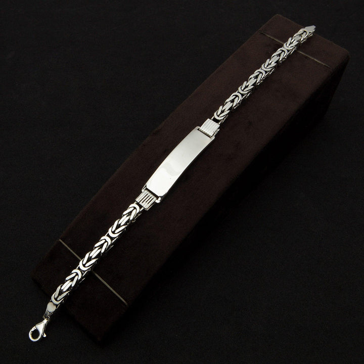 Custom King Square Chain Bracelet