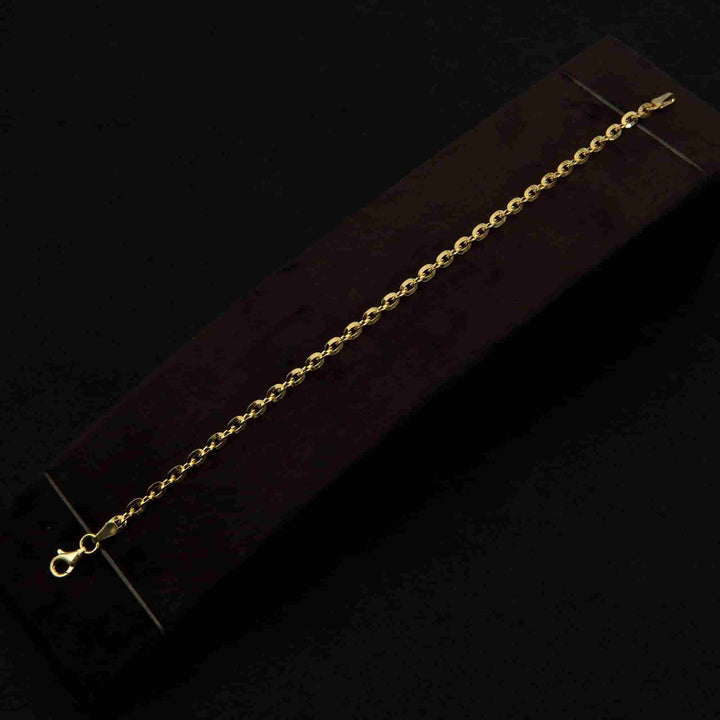 Gold Anchor Chain Bracelet