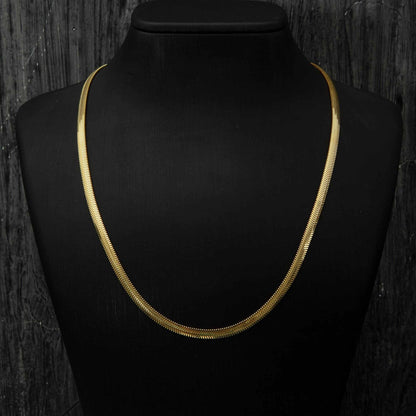 Herringbone Gold-Plated Necklace Chain