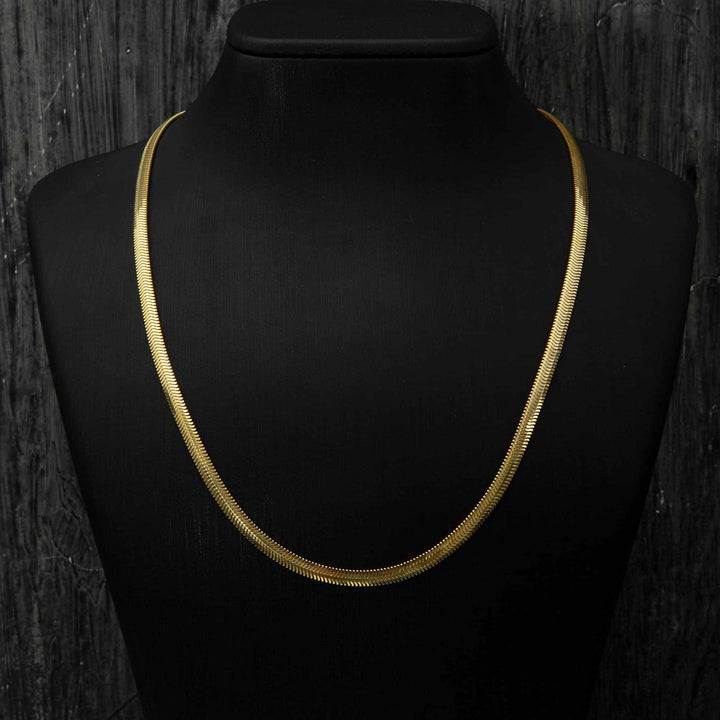 Herringbone Gold-Plated Necklace Chain