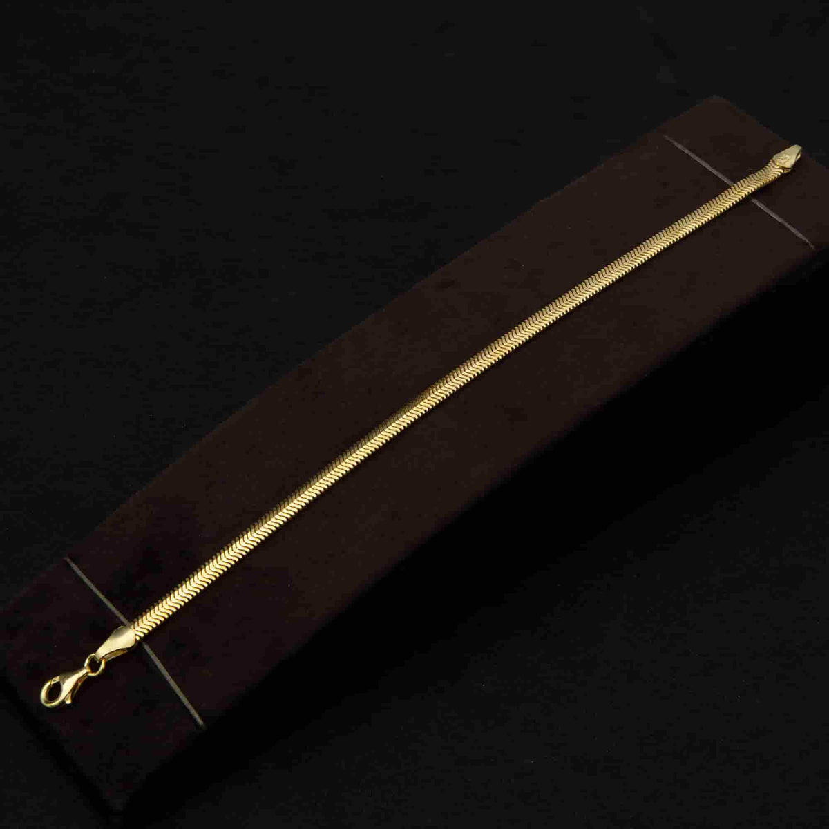 Gold Herringbone Bracelet