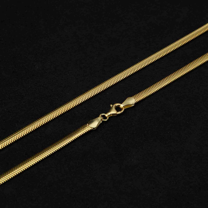 Gold Herringbone Bracelet